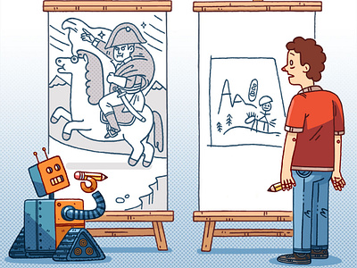 The Robot Can Draw Better Than You