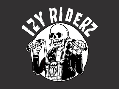 IZY RIDERS bikers design illustration