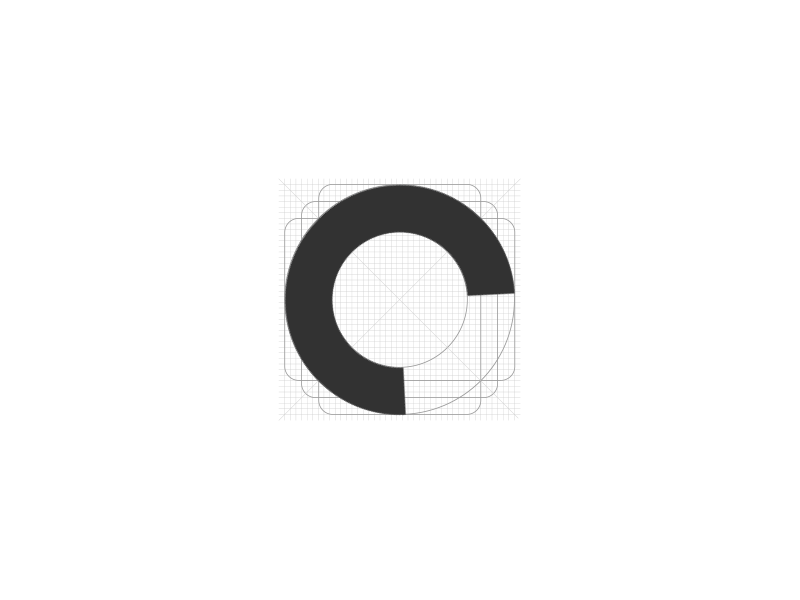 Commut logo branding c identity location logo pin
