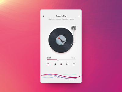 Music Player android app audio music player ui ux