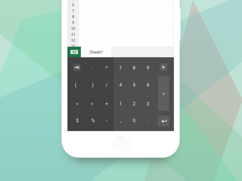 Excel Keyboard By Anish Chandran For Microsoft Studio 91 On Dribbble