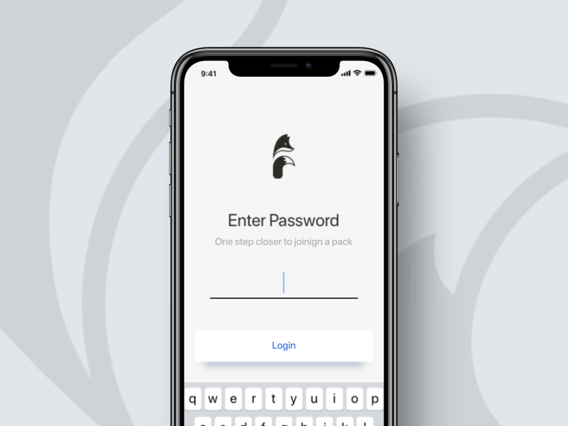 Password Error animation error fox iphonex login micro animation motion password