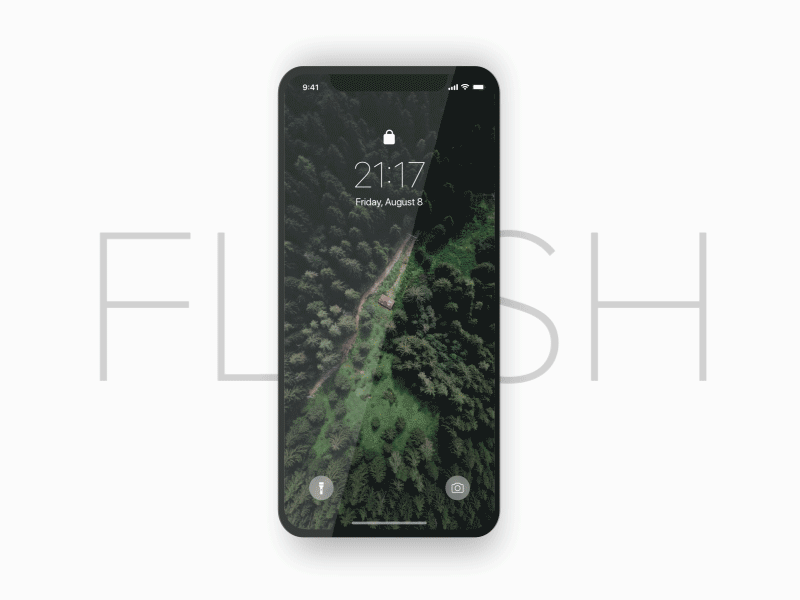 Flash On after affects animation flash ios iphonex off on toggle torch ui ux