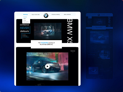 BMW Mockup auto website automotive bmw bmwmockup uiuxwebsite website concept website design