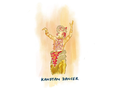 Kandyan Dancer in Sri Lanka , ipadpro drawing