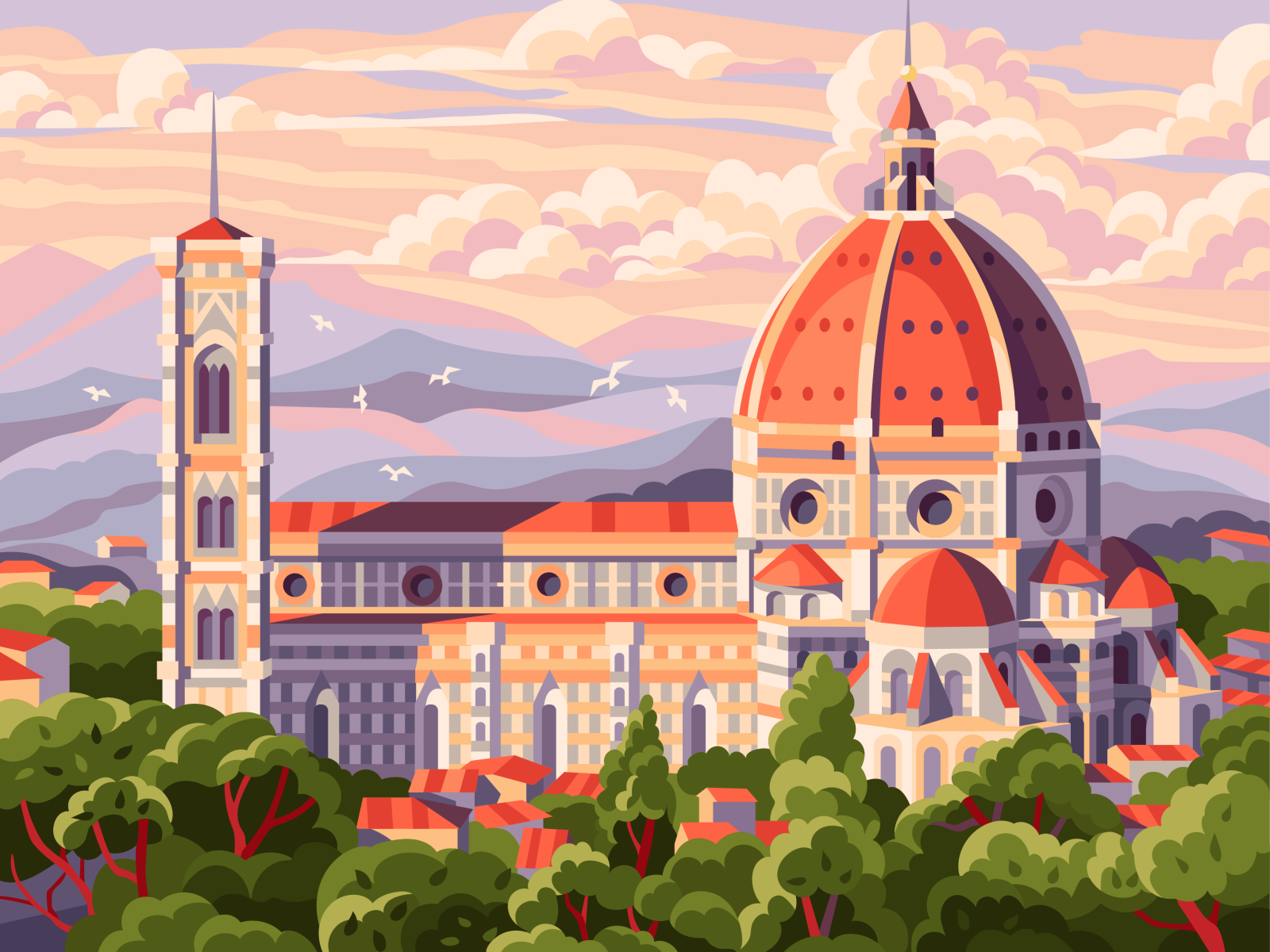 Renaissance architecture by Elena Astakhova on Dribbble