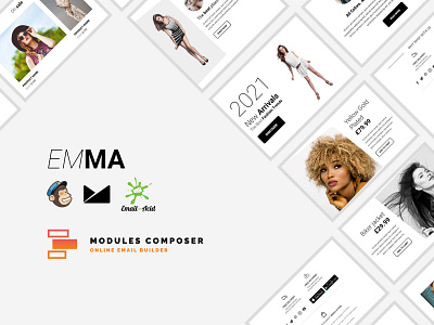 Emma - E-commerce Responsive Email with Online Builder builder campaignmonitor creative dragdrop ecommerce emailbuilder emailtemplate fashion modulescomposer multipurpose newsletter psd2newsletters responsive startup