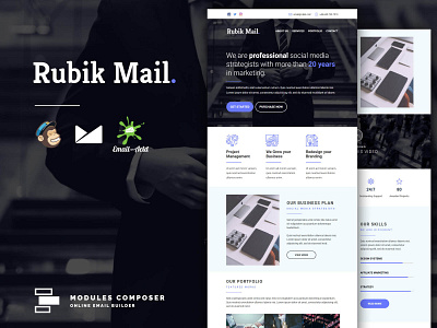 Rubik - Responsive Email for Agencies, Startups & Creative Teams builder campaignmonitor creative dragdrop ecommerce emailbuilder emailtemplate fashion modulescomposer multipurpose newsletter psd2newsletters responsive startup
