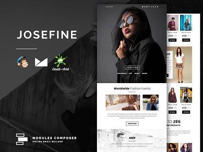 Josefine - E-Commerce Responsive Email for Fashion & Accessories emailbuilder