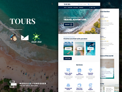 Tours - Responsive Email Template for Booking & Traveling