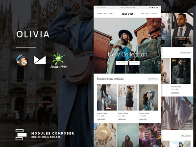 Olivia - E-Commerce Responsive Email for Fashion & Accessories emailbuilder