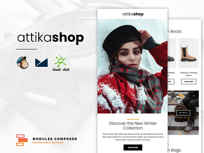 Attika - E-Commerce Responsive Email for Fashion & Accessories emailbuilder