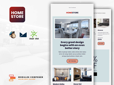 Home - Responsive Furniture & Interior design Email template