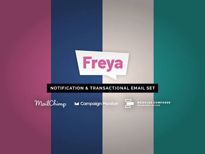 Freya - Notification Email Set with Online Builder