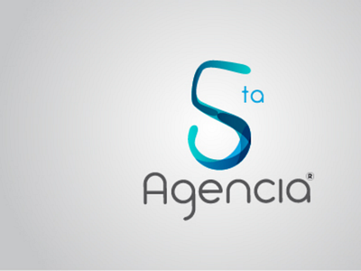 5ta Agencia 5 agency blue design dibujo draw gray house logo number