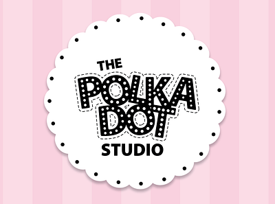 The Polka Dot Studio Logo branding logo sewing