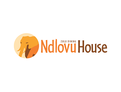 Ndlovu House Logo africa african animals branding elephant logo south africa zulu
