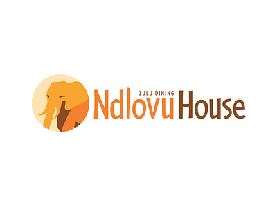 Ndlovu House Logo africa african animals branding elephant logo south africa zulu
