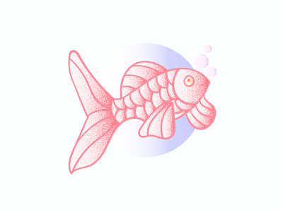 Fish Grains digital illustration digitalart fish fish illustration illustration koi