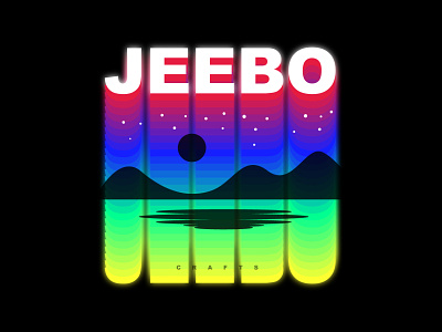 T-Shirt Design for My YouTube Channel - Jeebo Crafts branding illustration logo neon personal branding shirt logo t shirt youtube