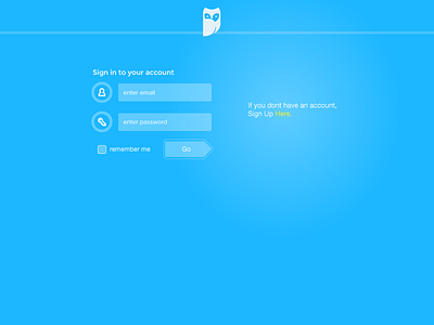 New Login page for my upcoming project