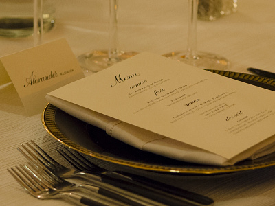 Menu and Placecards