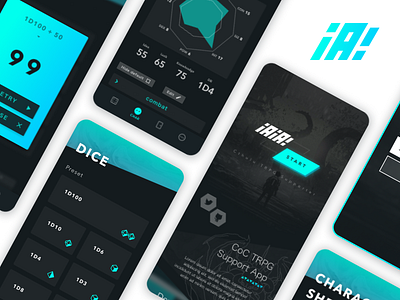 CoC TRPG App UI ( Alpha version is available ) app cthulhu mobile mobile ui ui ux