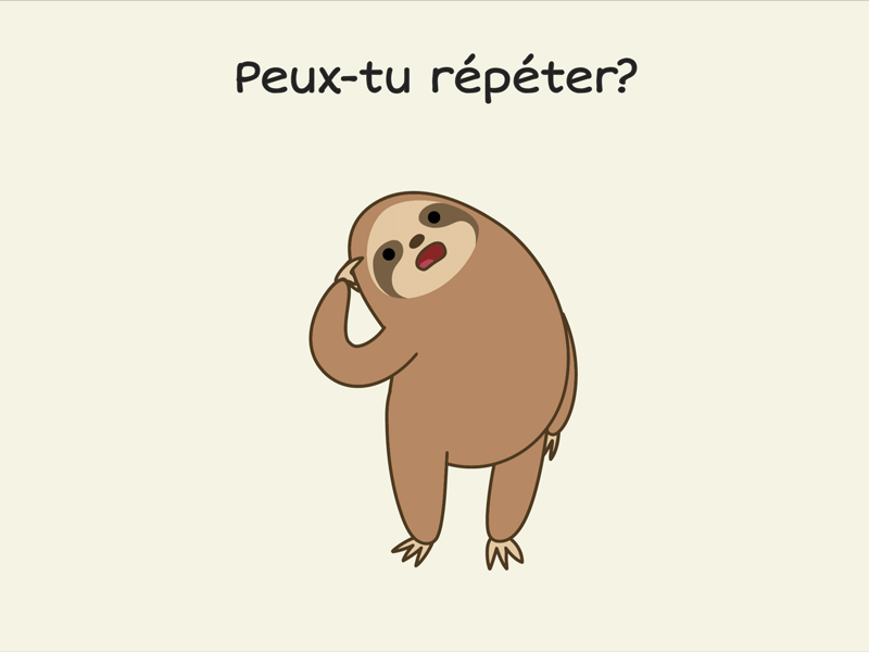 10- Jour Dix animation education french illustration sloth