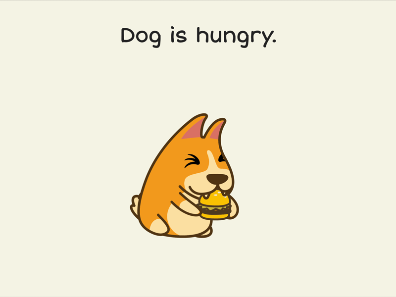 18- Day Eighteen animation character dog english illustration