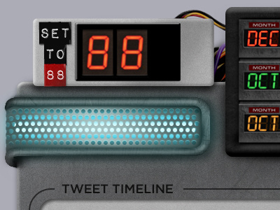 Set to 88 88 back to the future interface time circuits time machine twitter