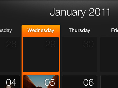 Calendar calendar date month view tiles
