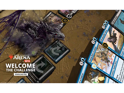 Magic: The Gathering Arena Online Ad adveristing production design