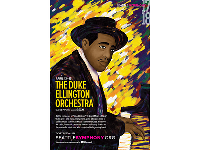 Seattle Symphony Concert Campaign adveristing illustration production design