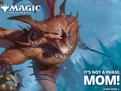 Magic: The Gathering Ravnica Allegiance online ad adveristing illustration production design typography