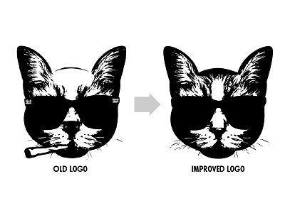 Cat logo branding illustration logo vector
