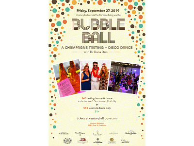 Bubble Ball poster adveristing print design production design typography