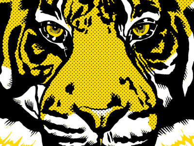 Tiger animal comics drawing