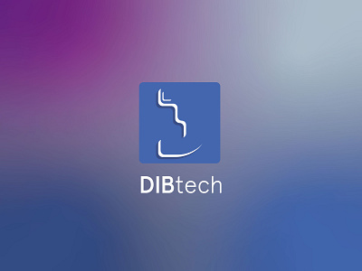 DIBtech logo concept background branding color concept icon identity illustration logo typography ui ux vector