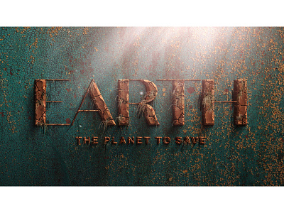 EARTH The Planet To Save 3d after affects animation background earth filmmaker gaming illustration logo movie typography video