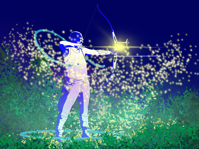Archer archer arrow art character drawing fantasy illustration procreate
