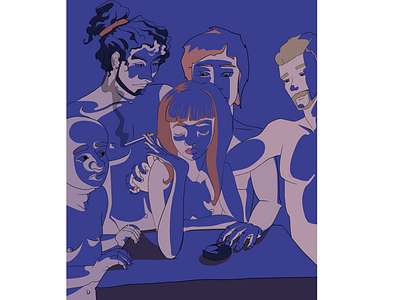 Il giuoco delle parti - Role play (L. Pirandello) art blue book character digital drawing film girl illustration light movie portrait shadow woman