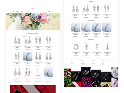 nulabijou.pl bride design desktop jewelery layout project shop store ui ux webdesign website wedding woocommerce wordpress www