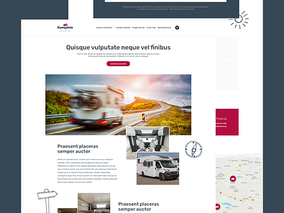 kampinia pl design desktop layout project ui ux webdesign website www