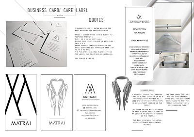 Business card/ care label design 3d artist 3d print branding design illustration illustrator logo minimal typography ui web
