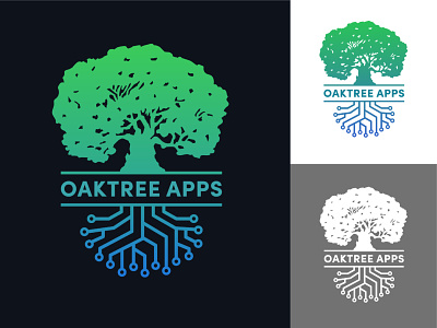 OakTree App Logo design illustration logo logodesign