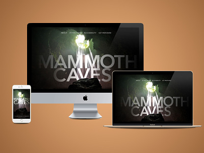 Mammoth Caves National Park Website Redesign design national park responsive responsive design responsive layout ui ux ui design website website concept