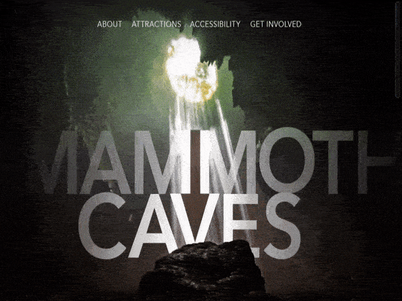 Mammoth Cave Website Redesign branding design logo redesign redesign tuesday typography ui website website animation website concept