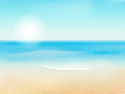 Vector Summer Background beach illustrator tutorial ocean sand sea summer background sun waves
