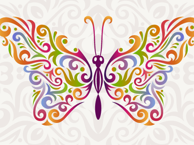 Vector Butterfly with MirrorMe