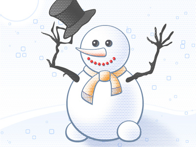 Vector Snowman or Greeting Card greeting card holiday card illustrator tutorial new year 2013 vector snowman